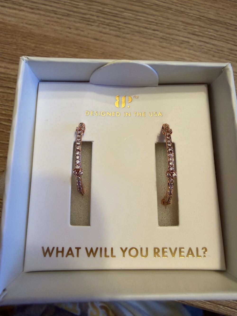 Rose Gold Pavé Huggie Hoop Earrings - Designed in the USA